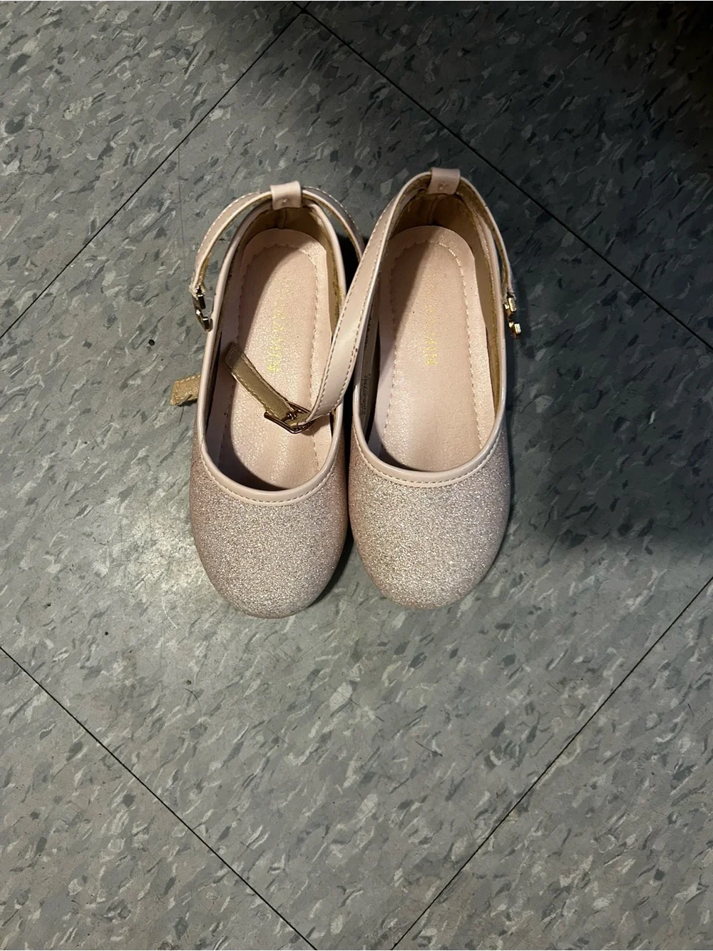 The Children's Place Pink Glitter Mary Jane Dress Shoes